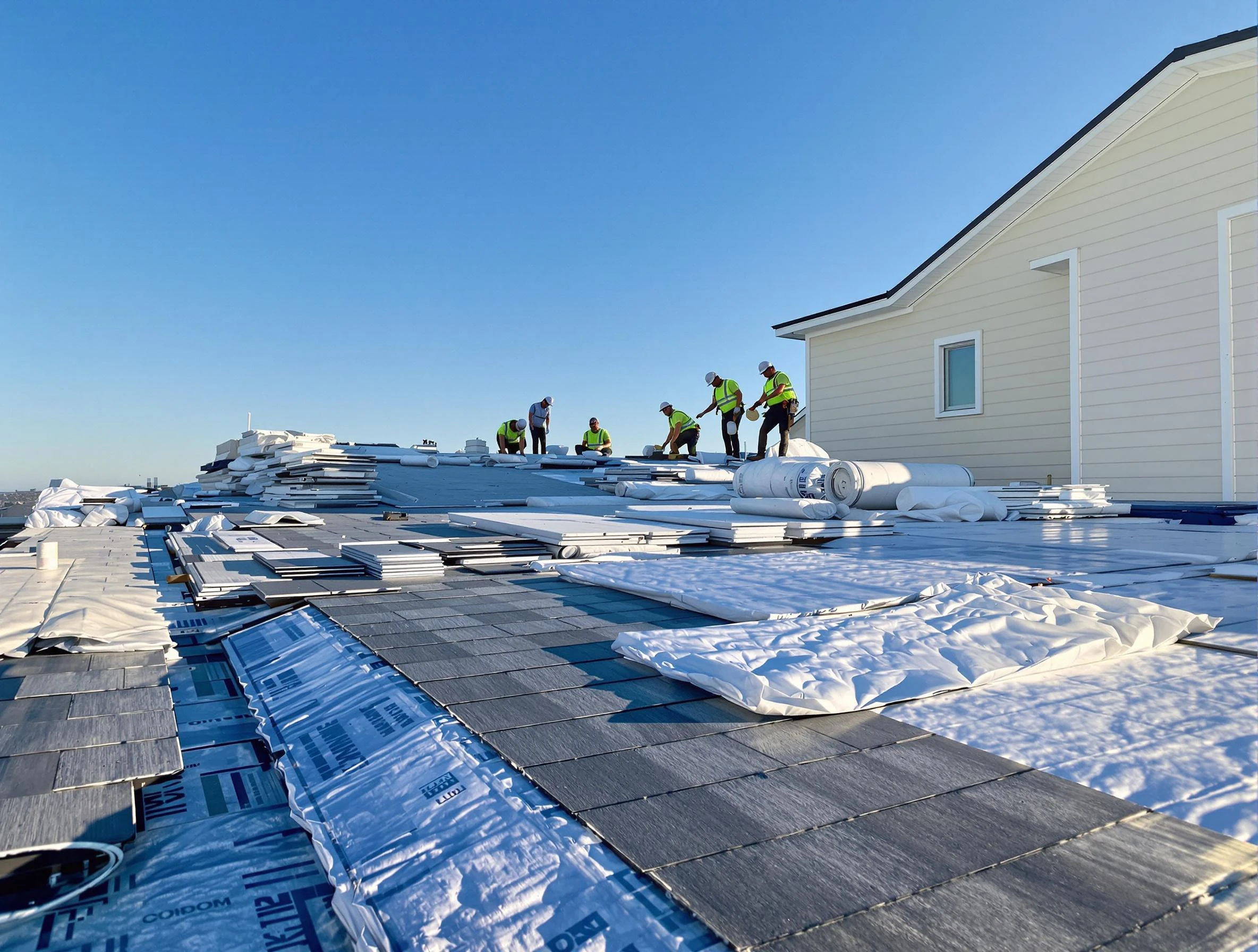 Finished roof installation project by Broadview Heights Roofing Company in Broadview Heights, OH